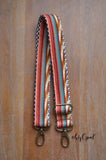 Hand Made Purse Strap, "Esperanza" Chevron Back, Adjustable Strap, 27.5 to 45.5 inches