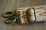 Hand Made Purse Strap, "Esperanza" Chevron Back, Adjustable Strap, 27.5 to 47.5 inches