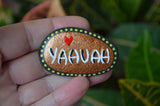 Hand Painted Fridge Magnet, Painted Rock Magnet