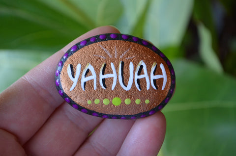 Hand Painted Fridge Magnet, Painted Rock Magnet