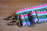 Hand Made Purse Strap, "Fauxvana©" Chevron Back, Adjustable Strap, approx. 26.5 to 45.5 inches