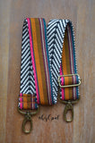 Custom Strap for Holly Hand Made Purse Strap, authentic "Javana" Chevron Back, Adjustable Strap, approx. 21 to 34 inches