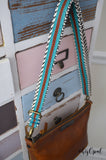 Hand Made Purse Strap, 1 inch wide, "Baja" and "Sedona" Chevron Back Adjustable Skinny Straps