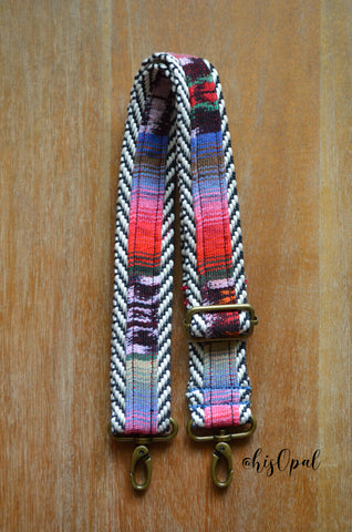 Hand Made Purse Strap, authentic "OG Javana" Chevron Back, Adjustable Strap, approx. 23 to 39 inches