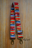 Hand Made Purse Strap, "Paradise" Chevron Back, Adjustable Strap, approx. 26.5 to 45.5 inches
