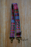 Hand Made Purse Strap, "Rainbow Corte" Chevron Back, Adjustable Strap, 26.5 to 45 inches