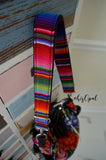 Hand Made Purse Strap, "Rainbow Stripes" Adjustable Strap, approx. 27 to 46 inches, your choice of backing and hardware