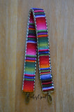 Hand Made Purse Strap, "Rainbow Stripes" Adjustable Strap, approx. 27 to 46 inches, your choice of backing and hardware