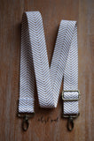 Hand Made Purse Strap, Red, Green or Tan Chevron, Adjustable Strap, approx. 25.5 to 43 inches