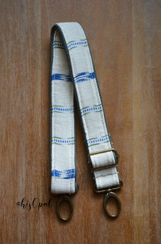 Hand Made Purse Strap, Nena "Rio" Chevron Back, adjustable strap, approx 24.5 in to 41 in