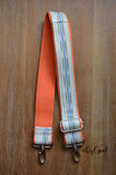 Hand Made Purse Strap, Nena "Rio" Orange Back, SHORTY ADJUSTABLE, approx 16 in to 25.5 in (Copy)