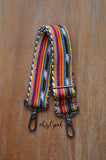 Hand Made Purse Strap, "Sedona" Chevron Back, Over the Shoulder Strap, Shorty Adjustable Strap