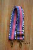 Hand Made Purse Strap, authentic "Javana" Chevron Back, SHORTY adjustable Strap, approx. 19 x 31.5 inches