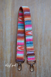 Hand Made Purse Strap, "Valencia" Rust Back, Adjustable Strap, approx. 26 to 46 inches