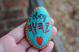 Hand Painted Stone, Painted Rock YAHUAH