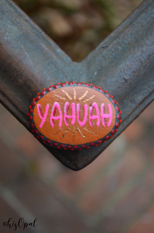 Hand Painted Fridge Magnet, Painted Rock Magnet