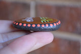 Hand Painted Fridge Magnet, Painted Rock Magnet