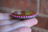Hand Painted Fridge Magnet, Painted Rock Magnet