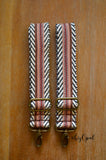 Hand Made Backpack Straps, "Esperanza" Chevron Back, purse strap, adjustable set of two straps