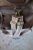 Hand Made Backpack Straps, "Esperanza" Chevron Back, purse strap, adjustable set of two straps