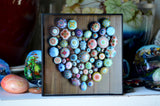 Framed Photograph, Mandala Art, Mandala Photo, Original Art, 4x4 Frame, Painted Rock Photography