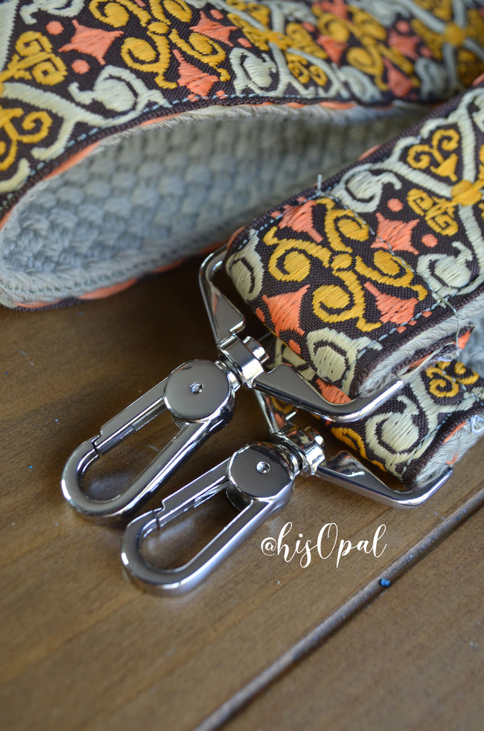 Floral purse strap clearance