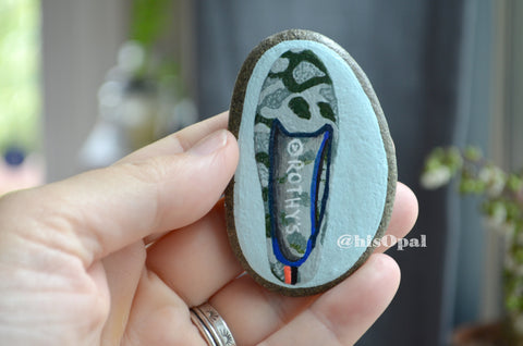 Hand Painted Rock, Brand Name Shoes, Olive Camo, Loafers, Keepsake Stone, Painted Shoes