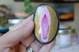 Hand Painted Rock, Brand Name Shoes, Rose Quartz, Points, Keepsake Stone, Painted Shoes
