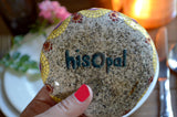 Large Mandala Stone, Indoor/Outdoor, Autumn Decor Stone, Hand Painted Rock, Resin Sealed