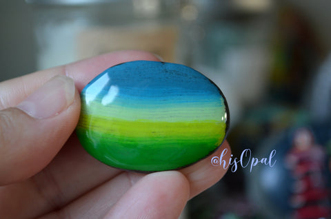Cute Fridge Magnet, Painted Rock Magnet, Mini Sunset Magnet, Refrigerator Magnet, Kitchen Decor
