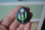 Cactus Decor, Hand Painted Rock, Southwestern Decor, Saguaro Cactus Rock