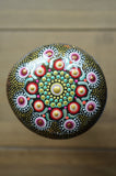 Hand Painted Rock, Mandala Stone, High Gloss Mandala, Wedding Gift, Resin Coated Stone