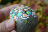 Painted Rock, Prayer Rock, Wedding Cake Mandala, Jewel Drop Mandala, Hand Painted Rock, Decor