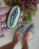 Hand Painted Rock, Brand Name Shoes, Black Zebra, Points, Keepsake Stone, Painted Shoes