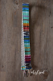 Hand Made Purse Strap, "Baja" Black and White Back, Over the Shoulder Strap 35 inches