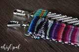 Hand Made Purse Strap, "Baja" Black and White Back, Over the Shoulder Strap 35 inches