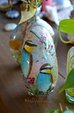 Bird Painted Rock, Hand Painted Stone, Bird Watching, Bird Art, Bee Eaters w/Bees and flowers
