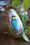 Bird Painted Rock, Hand Painted Stone, Bird Watching, Bird Art, Bee Eaters w/Bees and flowers