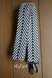 Hand Made Purse Strap, Black and White, Cross Body Strap, 39.5