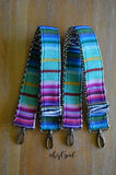 Hand Made Backpack Straps, "Baja" Black and White Chevron Back, purse strap