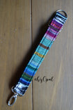 Hand Made Adjustable Purse Strap Extender, "Baja" Black Back, approx. 10 to 16 inches