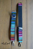 Hand Made Adjustable Purse Strap Extender, "Baja" Black Back, approx. 10 to 16 inches