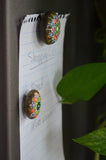 Fridge Magnet Set, Painted Rock Mandalas, Mini Mandala Magnets, Kitchen Decor