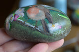 Bird Painted Rock, Hand Painted Stone, Bird Watching, Bird Art, Robin, Bird Art
