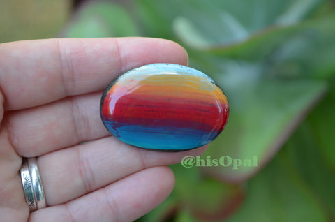 Cute Fridge Magnet, Painted Rock Magnet, Mini Sunset Magnet, Refrigerator Magnet, Kitchen Decor