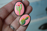 Cactus Fridge Magnets, Painted Rock Magnets, Mini Cactus Magnets, Refrigerator Magnets