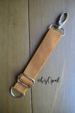 Hand Made Adjustable Purse Strap Extender, Camel Polystrap, 7.5 to 11 inches