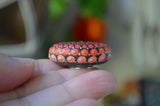 Sunburst Mandala Stone, Hand Painted Rock, Unique Decor Red, Boho Gift, MAGNET, Kitchen Decor