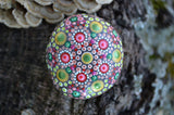 Christmas Mandala Stone, Painted Rock, Boho Gift, Holiday Mandala, Hand Painted Rock, Gift Art
