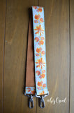 Hand Made Purse Strap, "Dandelion Sprout" Russet Back, Over the Shoulder Strap, 26.5 inches